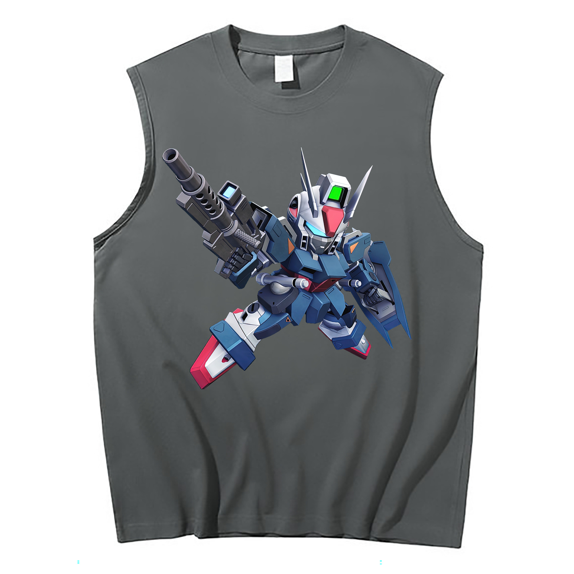 （画像用） 機動戦士ガンダム Mobile Suit Gundam コットン100％タンクトップ（フロントプリント）